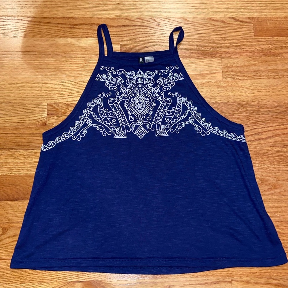 Royal Blue Beaded Festival Top
